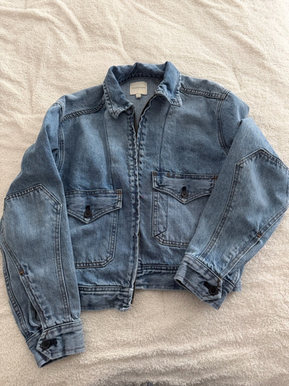 Favorite Daughter Light Blue Denim Jacket